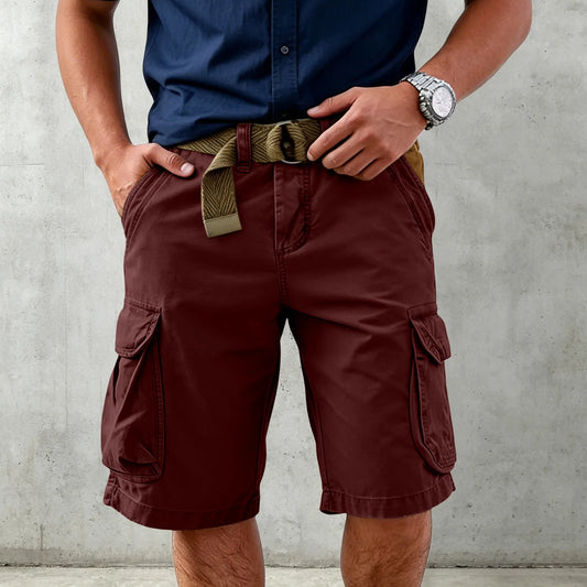 Cotton Stretch Baggy Cargo Shorts with 6 Pockets for Active Summer Days 2