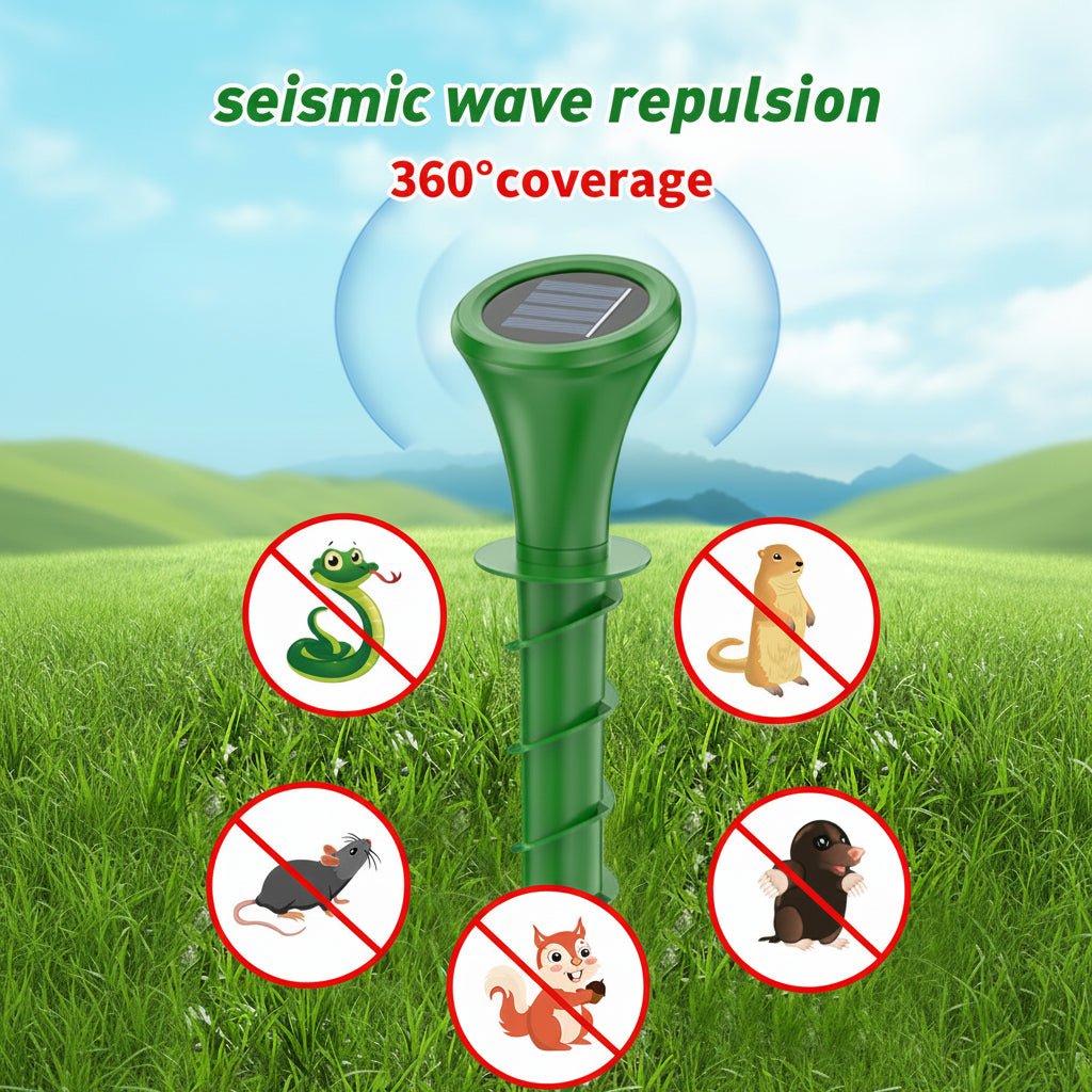 SOLARVIBEX – Mole Repellent Stake