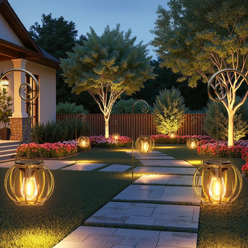 TEARDLUME – Solar Pendant Lawn Light