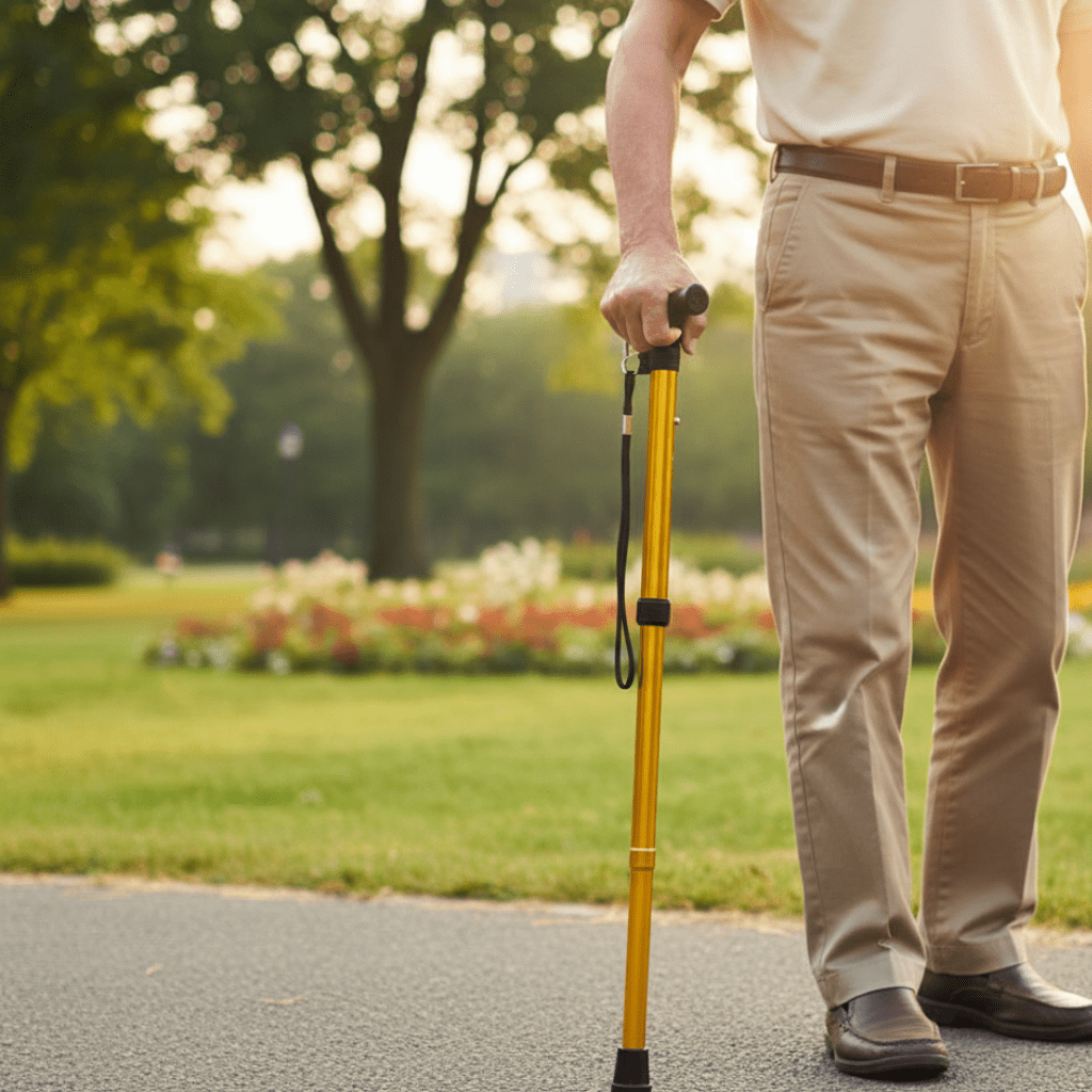SAFEFLOW – Senior Support Cane for Stability & Walking Confidence
