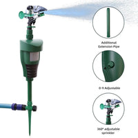 EcoGuard Motion Activated Sprinkler - Jet Spray Animal Deterrent for Pest Control 2