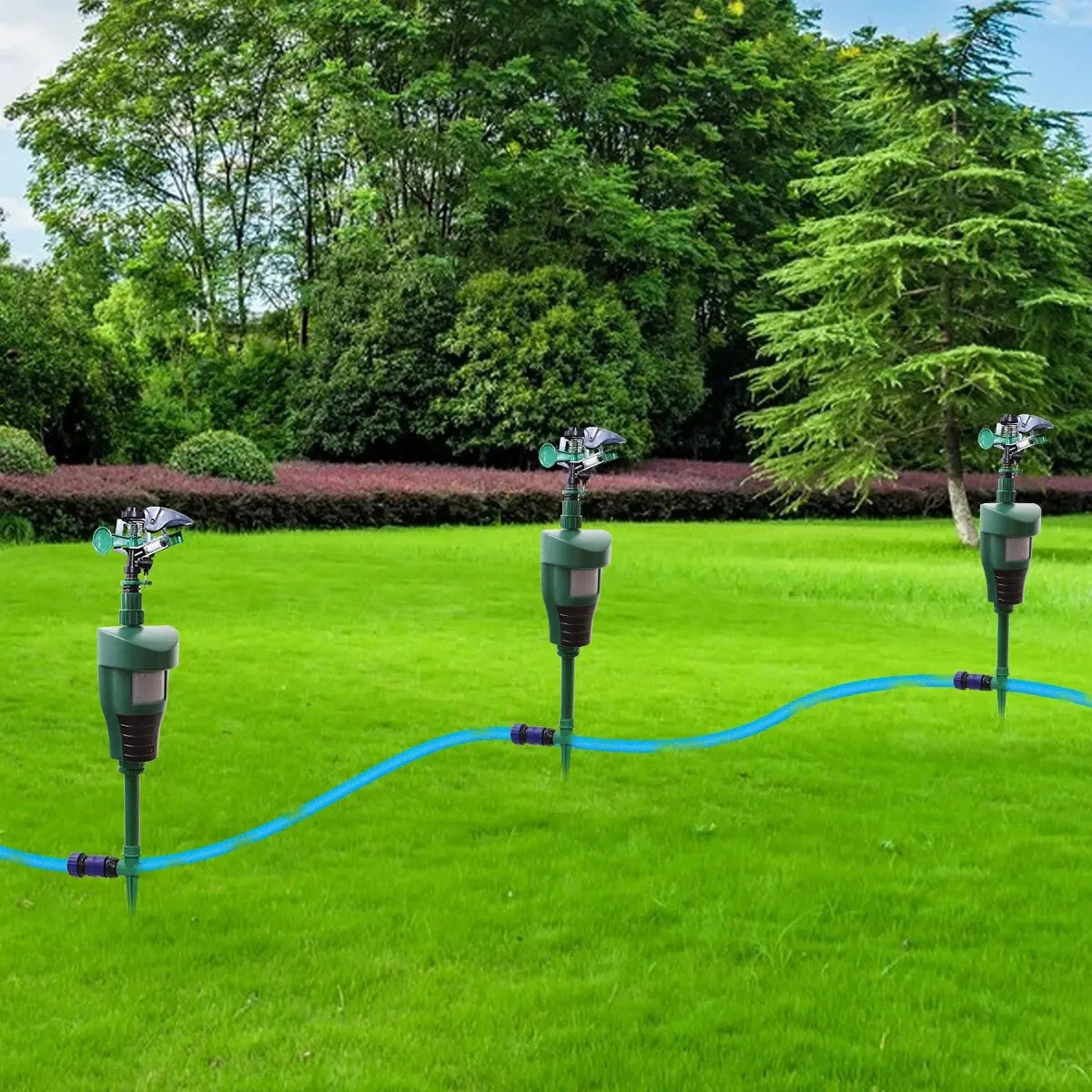 EcoGuard Motion Activated Sprinkler - Jet Spray Animal Deterrent for Pest Control 5