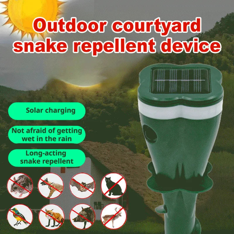 EcoGuard Ultrasonic Solar Garden Repeller for Birds, Snakes & Mice 1