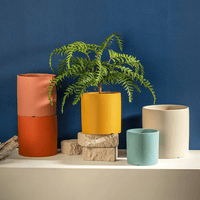 PUREPOT - Elegant white ceramic flowerpot with minimalist modern décor design