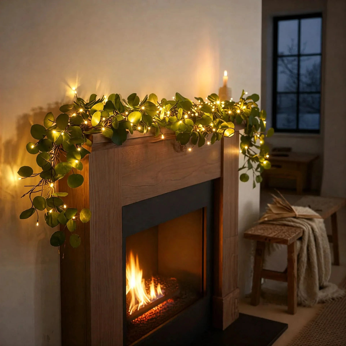 LEAFLUMORA – Guirlande lumineuse féerique feuillue pour une décoration de table enchanteresse