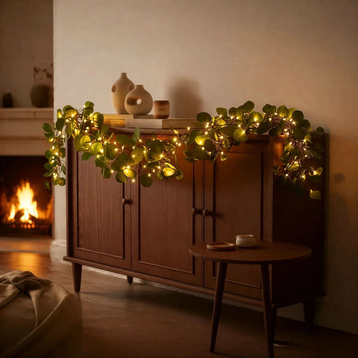 LEAFLUMORA – Guirlande lumineuse féerique feuillue pour une décoration de table enchanteresse