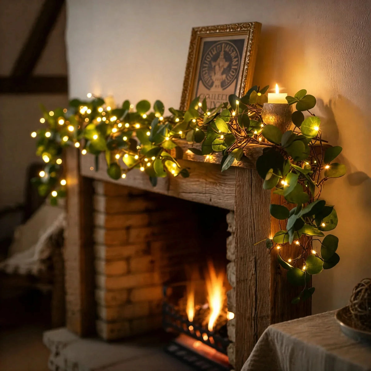 LEAFLUMORA – Guirlande lumineuse féerique feuillue pour une décoration de table enchanteresse