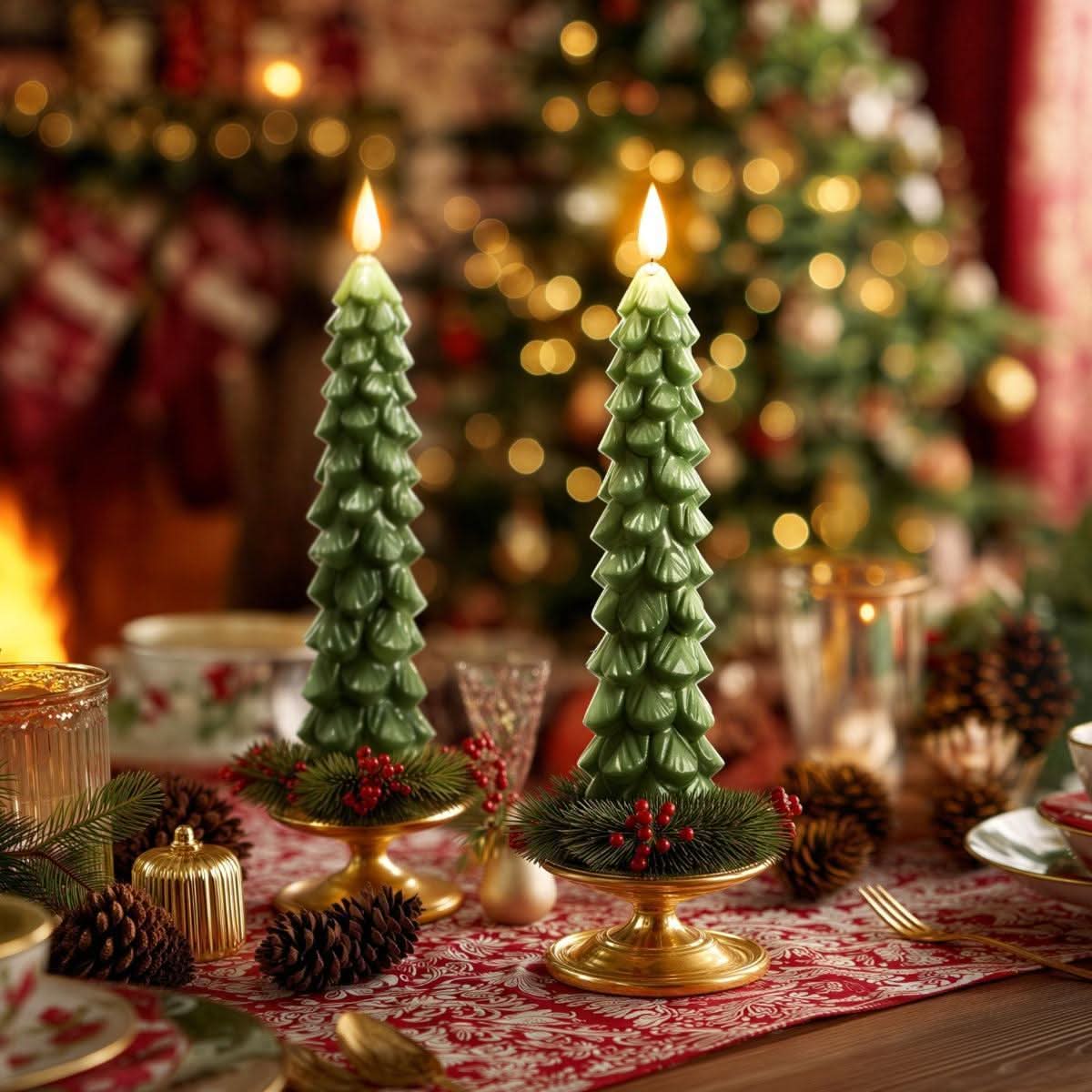 MERRIWICKIX – Candele senza fiamma per un’elegante decorazione della tavola di Natale