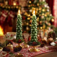 MERRIWICKIX – Candele senza fiamma per un’elegante decorazione della tavola di Natale