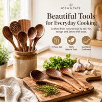 TEAKCRAFT – Teak Wooden Utensil Set