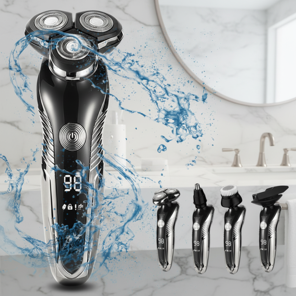 HYDRAEDGE – Electric Wet & Dry Shaver with Waterproof & Skin-Friendly Design