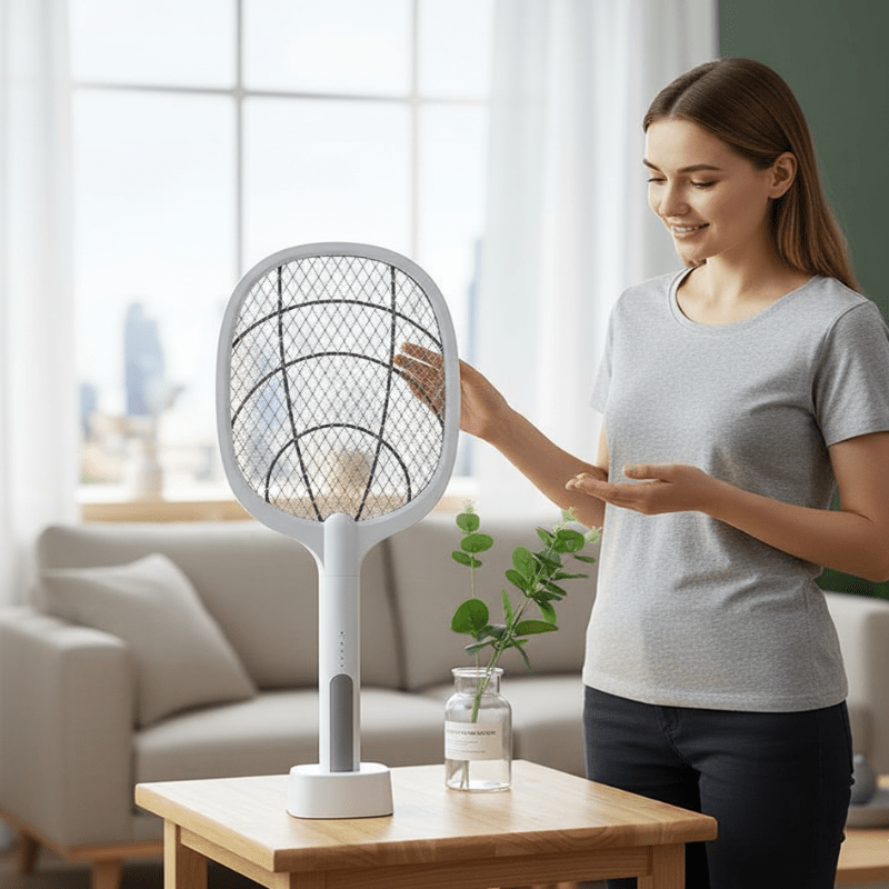 ZAPVEX – Electric Mosquito Swatter with USB Charging & Safety Net