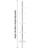 DRYORA – Shower Storage Tower – Rust resistant bathroom organizer rack