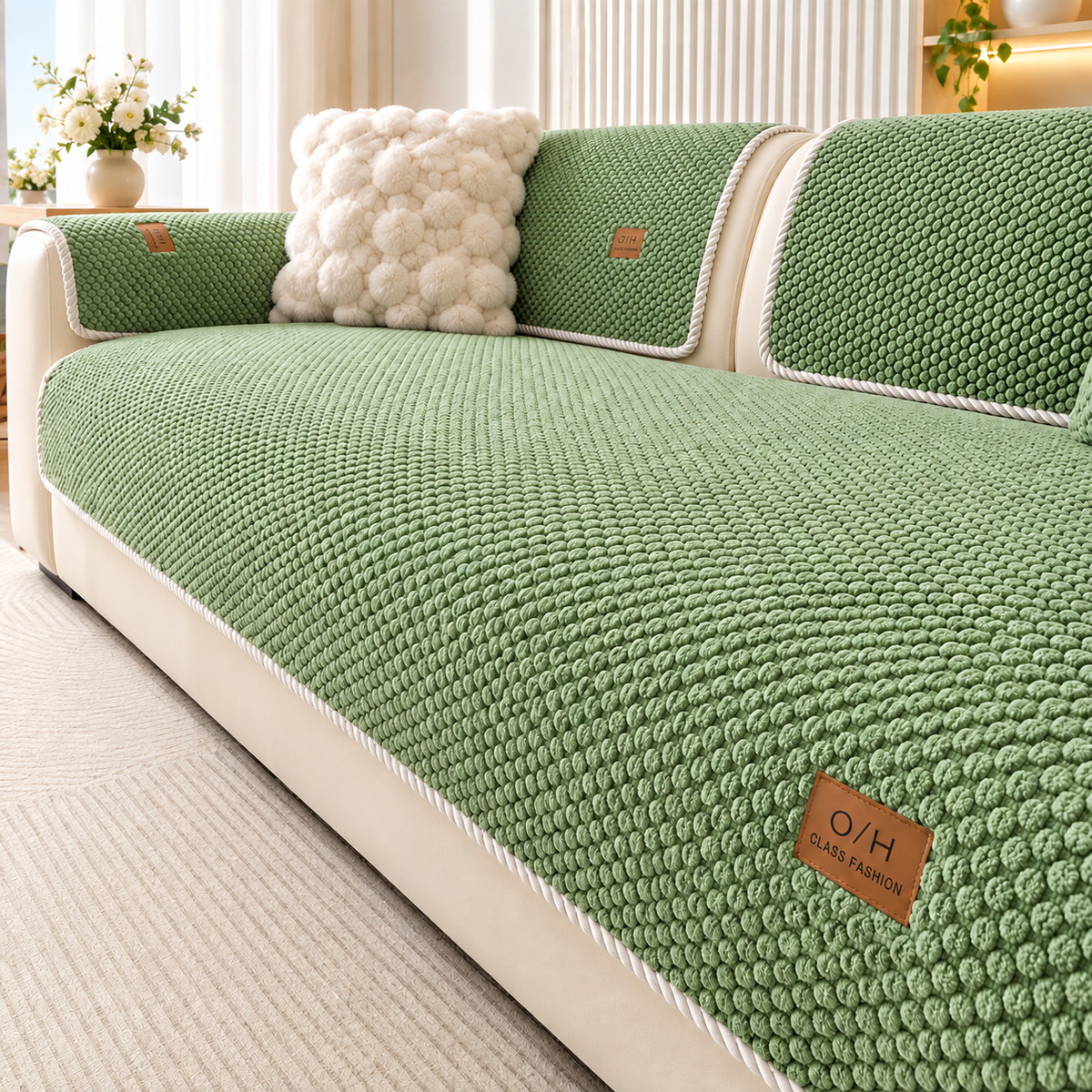 LOUNGEBOLD – Non-Slip Sofa Cover for Elevated Everyday Style