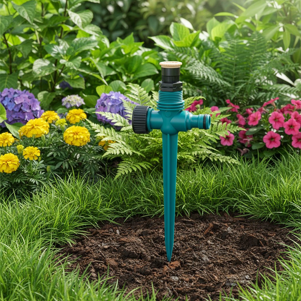 Greenspin - 360° Rotary Lawn Sprinkler System for Even Water Distribution 1