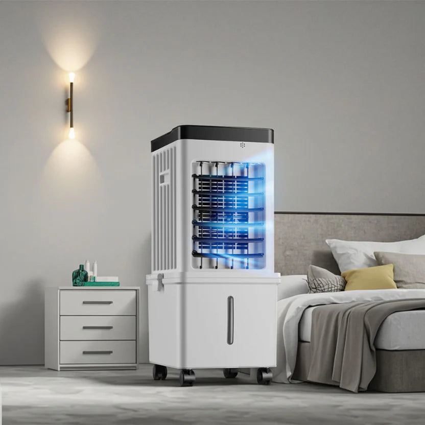 COOLMAX Premium – Raffrescatore d’aria portatile per un raffreddamento confortevole senza installazione