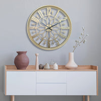 Handcrafted Silent Metal Wall Clock - Vintage Industrial Wall Clock Decor 1