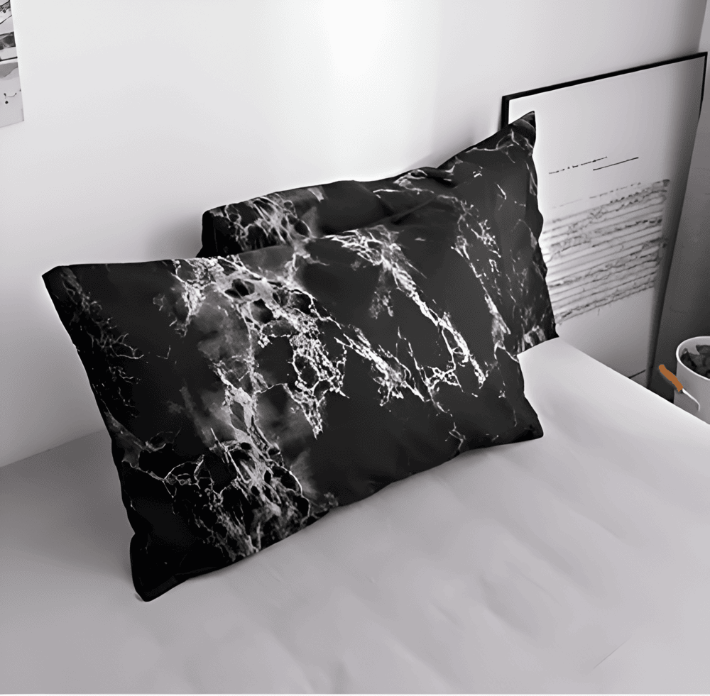 LUXMARVELIX – Conjunto de cama com design de mármore para um quarto sofisticado e encantador