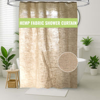 HEMPORA – Hemp Shower Curtain for Bath & Stall