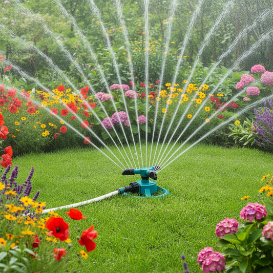 IRRIGAFLOW – Rotating Sprinkler for Consistent Lawn Water Coverage