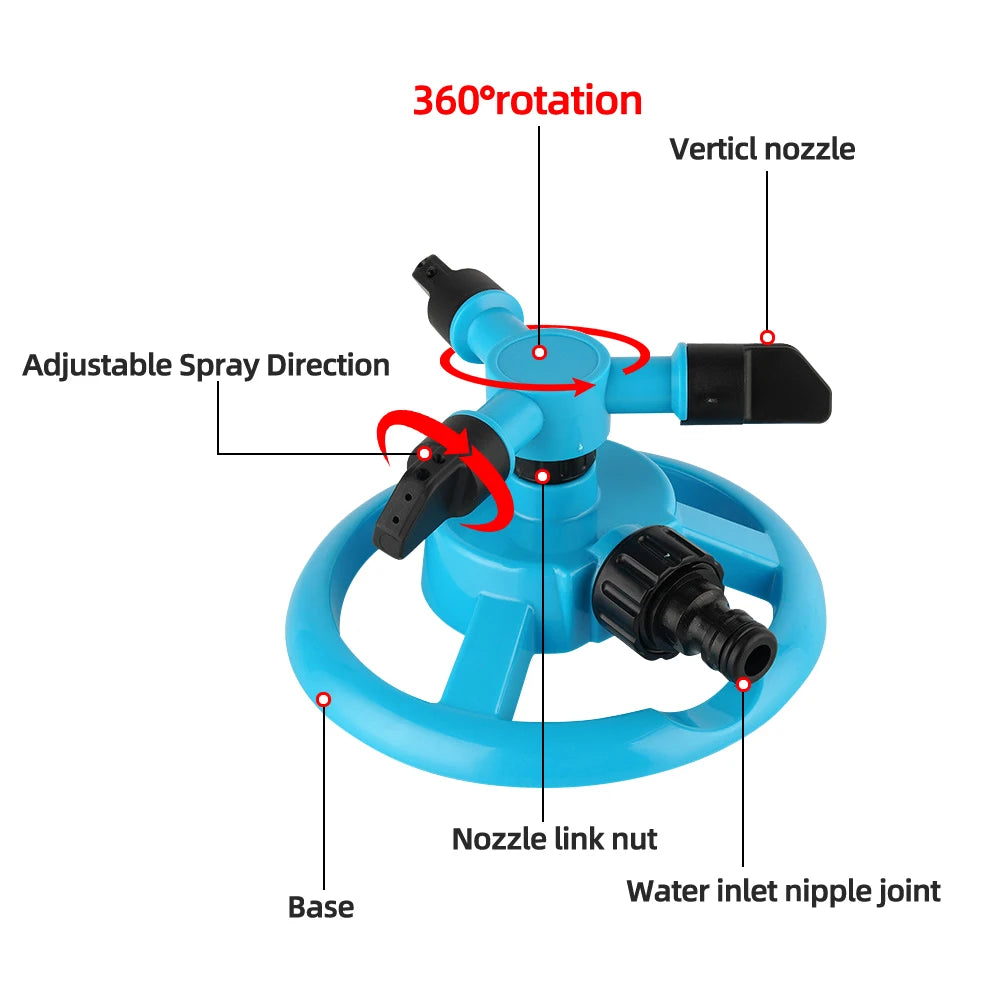 IRRIGAFLOW – Rotating Sprinkler for Consistent Lawn Water Coverage