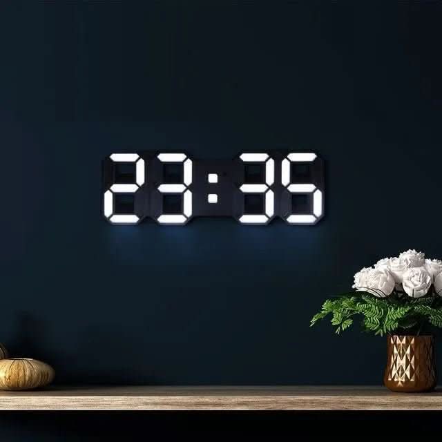 DIGILORA – Orologio da parete LED 3D per un'atmosfera d'interni audace