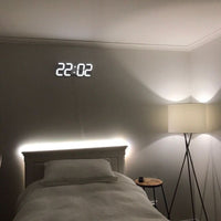 DIGILORA – Orologio da parete LED 3D per un'atmosfera d'interni audace