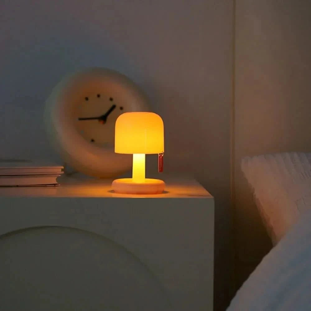 SOLENZARIA – Mini-solnedgangs-LED-bordlampe til varm stemning i soveværelset