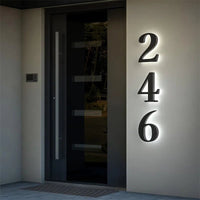 SIGNGLOW – Illuminated LED House Number Sign for Modern Homes