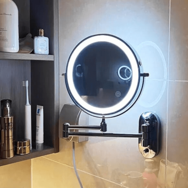 BRIGHTLOOK – Magnifying Mirror – Rechargeable LED makeup mirror