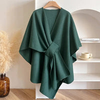 ELEGLOW – Poncho Scarf Coat – Chic Warm Multi-Wear Fashion Wrap