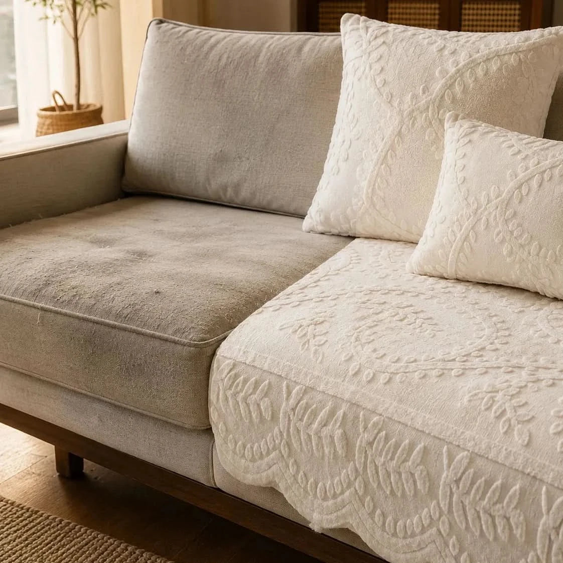 FLORAVUE – Botanical Sofa Cover for Cozy Everyday Living