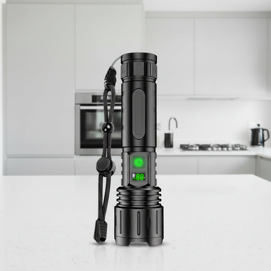 Lumina Torch - High-Output Tactical Flashlight with Rechargeable Battery & Power Bank Function 1