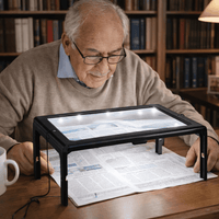 TEXTDESK – Foldable Lighted Table Reading Magnifier
