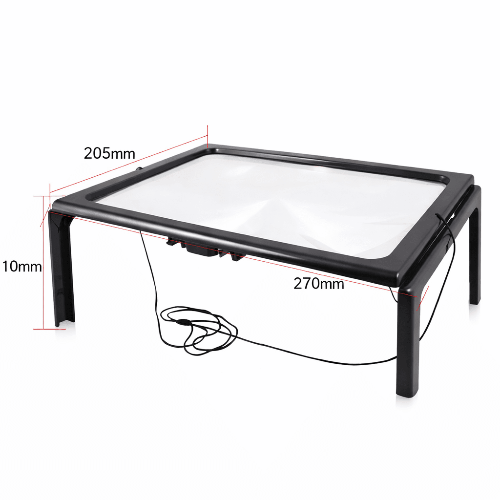 TEXTDESK – Foldable Lighted Table Reading Magnifier