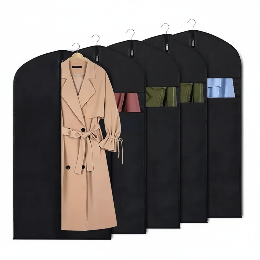 COVERNEST – Set da 10 coperture per abiti con finestra
