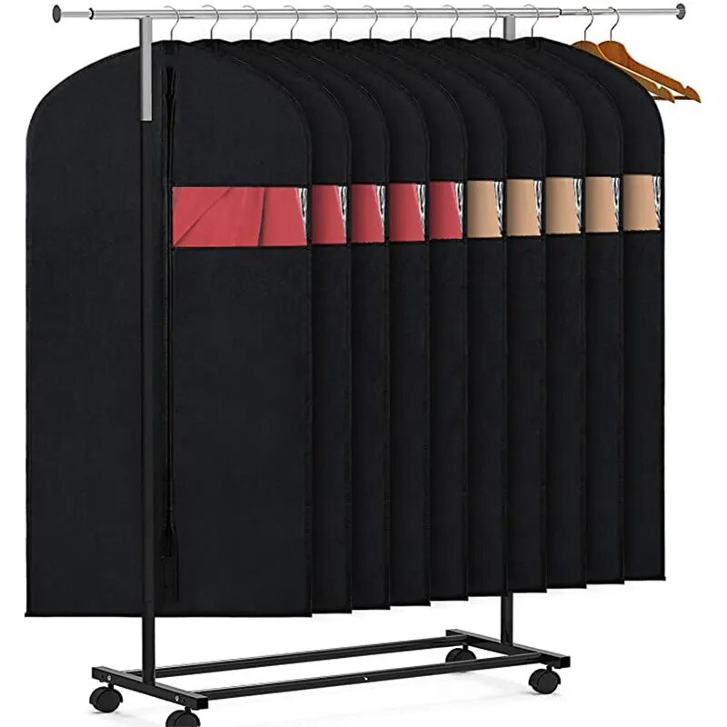 COVERNEST – Set da 10 coperture per abiti con finestra
