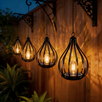 TEARDROPLUX – Lanterne solaire suspendue effet bougie pour une ambiance extérieure