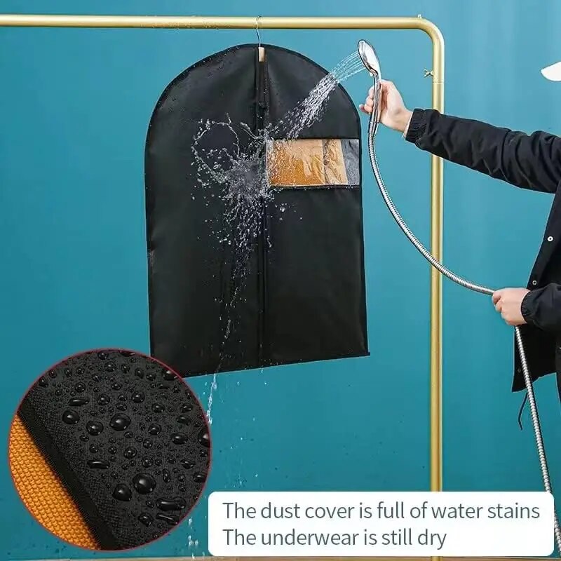 COVERNEST – Set da 10 coperture per abiti con finestra