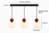 ORBAVENIXA – Candeeiro suspenso escultural para decoração de interiores contemporânea