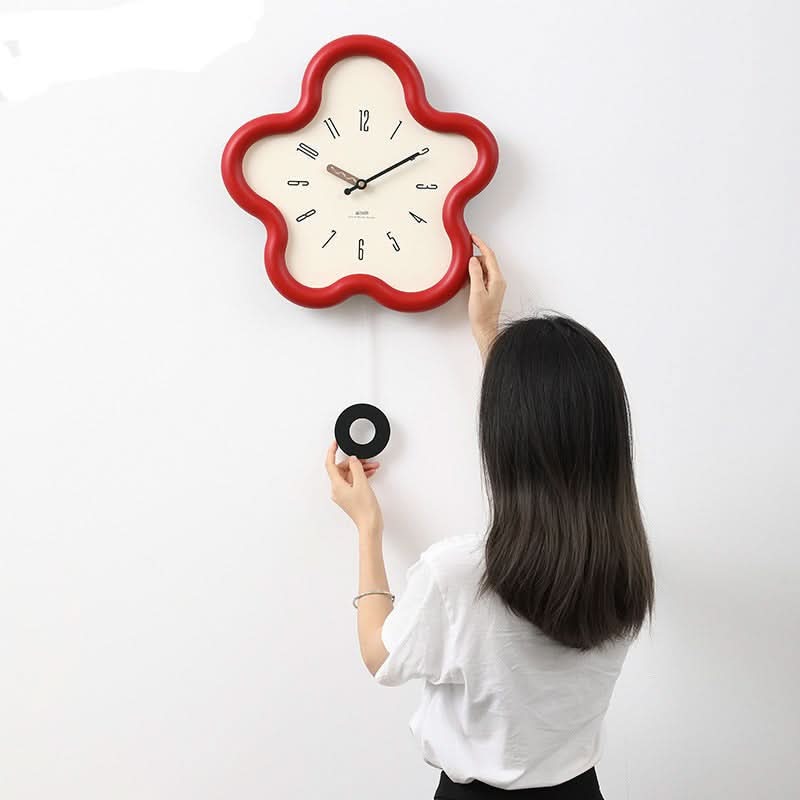 ROSESWAY – Orologio a pendolo floreale 3D con movimento silenzioso
