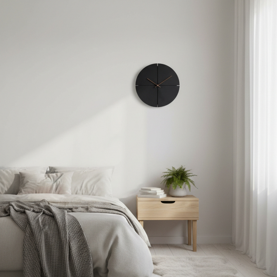 STILLORALE – Silent Wall Clock for Serene Interior Decor