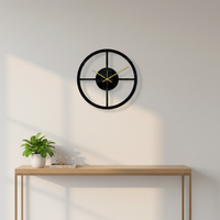 GEOTERRA – Geometric Silent Wall Clock for Modern Interiors
