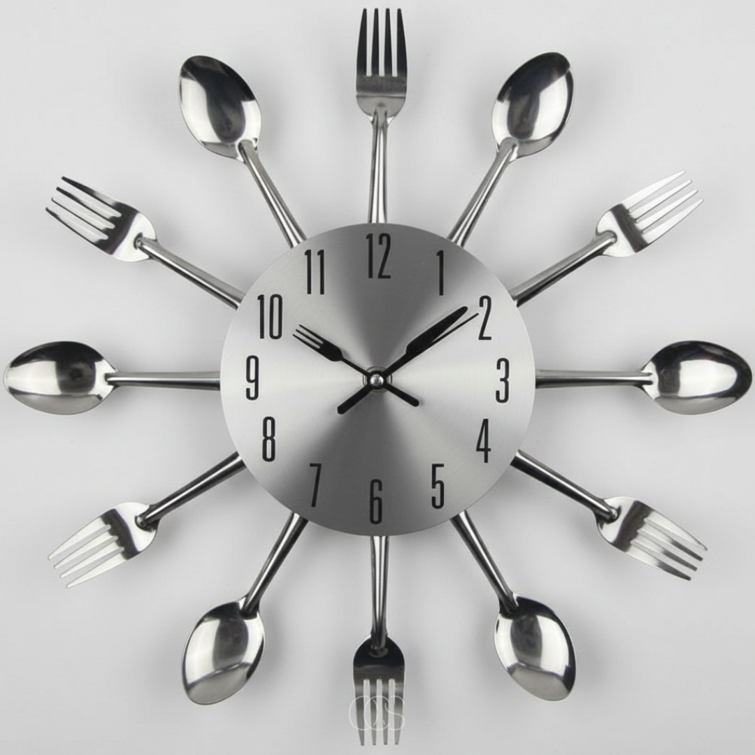 CULITICK – Cutlery Wall Clock for a Silent Kitchen Statement