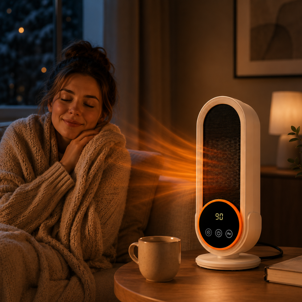 COZYFLARE – Compact Heater for Warm Relaxing Spaces