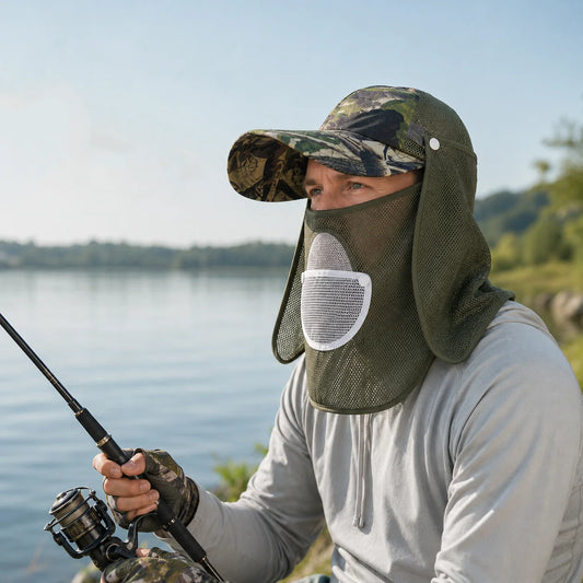 Outdoor Explorer - Breathable UV Protection Hat with Detachable Mask for Sun Protection 0