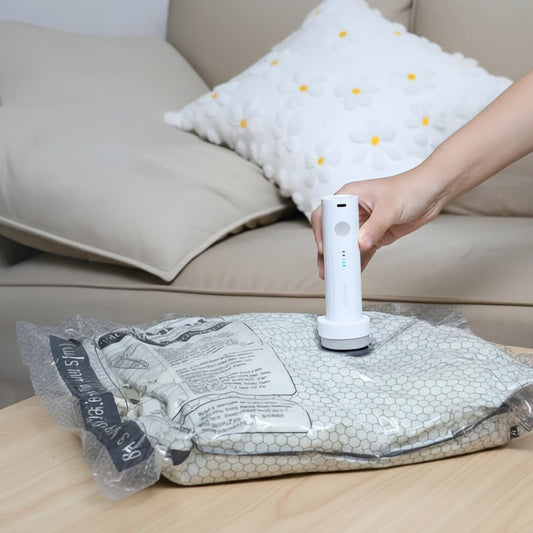 PACKVAC GO - Compact Travel Vacuum Set with Rechargeable Pump for Space Saving 0
