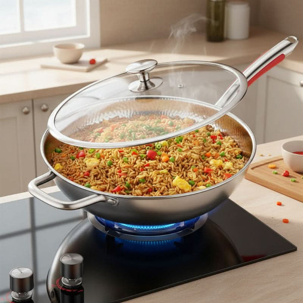 IRONWOK - Premium curved-base wok designed for induction cooking and high-heat performance