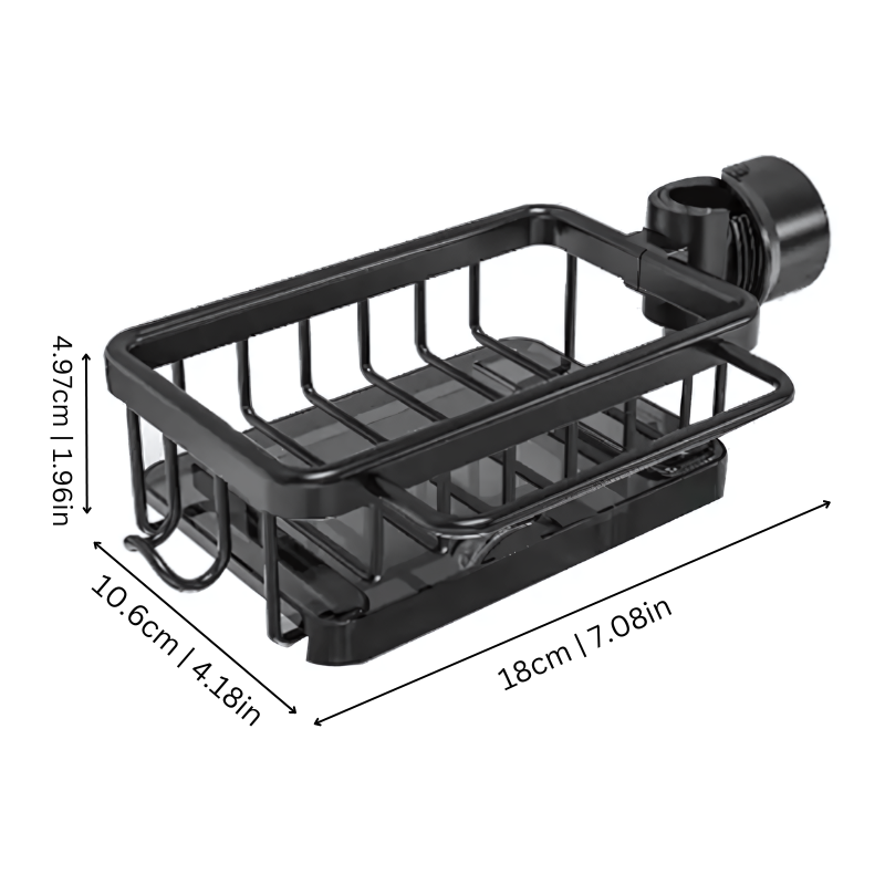 SINKVESSA – Space-Saving Sink Drain Rack for Convenient Organization