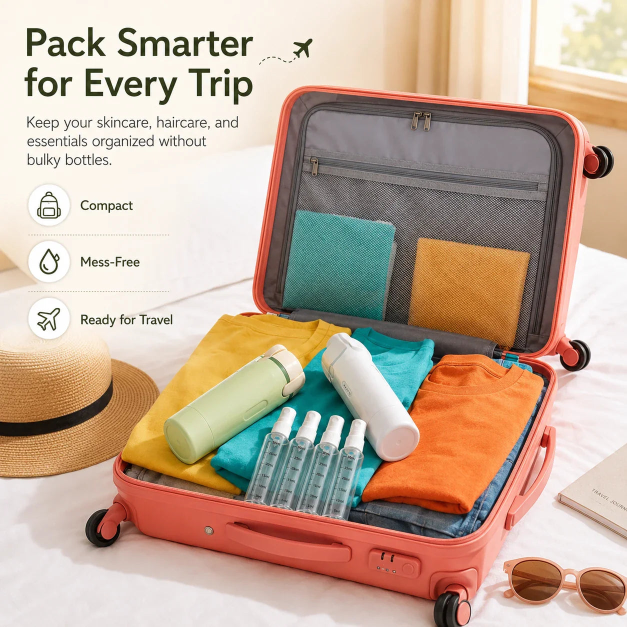 POURPOD – 4 in 1 Travel Bottle
